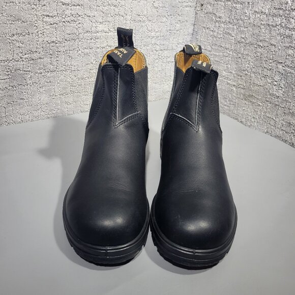 Blundstone Tasmania 001717 Men's Size 6.5 Black Leather Pull on Chelsea Boots - Picture 2 of 9